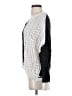 Pol Color Block White Pullover Sweater Size S - photo 5