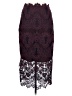 Sandro Paisley Burgundy Formal Skirt Size Med (2) - photo 2