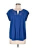 Daniel Rainn 100% Polyester Blue Short Sleeve Blouse Size M - photo 1