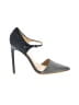 L.A.M.B. Polka Dots Gray Heels Size 8 1/2 - photo 1