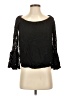 Elan 100% Rayon Black 3/4 Sleeve Blouse Size S - photo 1