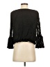 Elan 100% Rayon Black 3/4 Sleeve Blouse Size S - photo 2