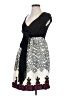 Olian 100% Polyester Graphic Black Casual Dress Size S - photo 1