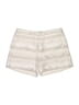 White House Black Market Stripes Ivory Shorts Size 4 - photo 1