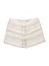 White House Black Market Stripes Ivory Shorts Size 4 - photo 2