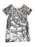 Peek... 100% Polyester Metallic Silver Dress Size 4 - 5 - photo 1