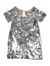 Peek... 100% Polyester Metallic Silver Dress Size 4 - 5 - photo 2