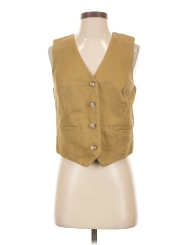 Madewell Button-Front Vest in (Re)generative Chino (view 1)