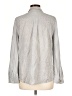 Soft Joie 100% Rayon Polka Dots Gray Long Sleeve Button-Down Shirt Size L - photo 2
