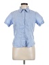 Lands' End Blue Short Sleeve Button-Down Shirt Size 10 (petite) - photo 1