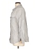 Soft Joie 100% Rayon Polka Dots Gray Long Sleeve Button-Down Shirt Size L - photo 5