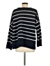 Pink Rose 100% Polyester Stripes Blue Black Pullover Sweater Size M - photo 2