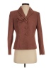 Le Suit 100% Polyester Tweed Brown Blazer Size 4 Petite - photo 1