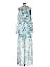 BCBGMAXAZRIA Floral Blue Cocktail Dress Size 6 - photo 2