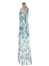 BCBGMAXAZRIA Floral Blue Cocktail Dress Size 6 - photo 5