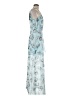 BCBGMAXAZRIA Floral Blue Cocktail Dress Size 6 - photo 4