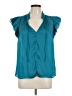 Current Air 100% Polyester Teal Sleeveless Blouse Size M - photo 1