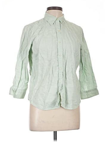 Lauren by Ralph Lauren 3/4 Sleeve Button-Down Shirt (view 1)