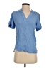 Well Worn 100% Viscose Blue Short Sleeve Blouse Size S - photo 1