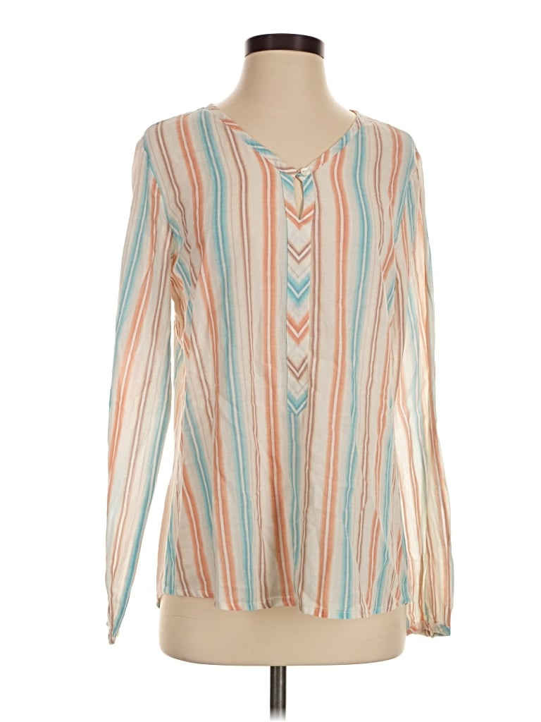 Pre-owned Sundance Long Sleeve Blouse In Ivory