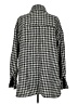 H&M Houndstooth Gray Black Coat Size S - photo 2