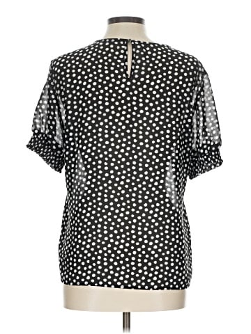 Pieces Short Sleeve Blouse (view 2)