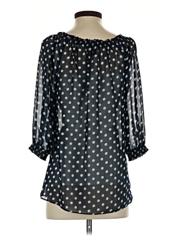 Aqua 3/4 Sleeve Blouse (view 2)