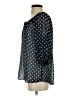 Aqua 100% Polyester Polka Dots Black 3/4 Sleeve Blouse Size S - photo 5