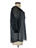 Aqua 100% Polyester Polka Dots Black 3/4 Sleeve Blouse Size S - photo 4