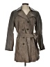 IMAN 100% Polyester Gray Trenchcoat Size S - photo 1