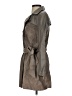 IMAN 100% Polyester Gray Trenchcoat Size S - photo 5