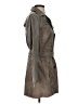 IMAN 100% Polyester Gray Trenchcoat Size S - photo 4
