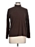 Lands' End 100% Cotton Brown Long Sleeve Turtleneck Size L (petite) - photo 1