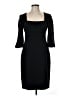 David Meister Solid Black Cocktail Dress Size 6 - photo 1