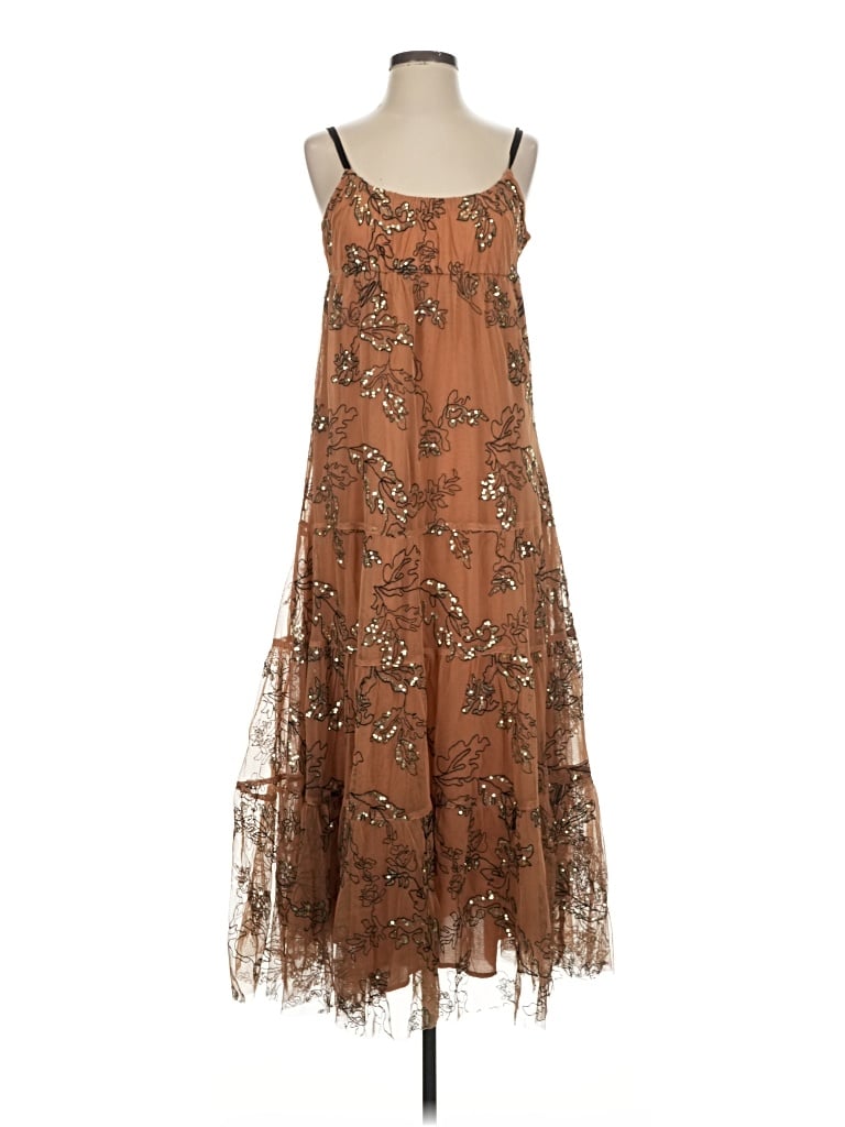 Pre-owned Anthropologie Cocktail Dress In Brown