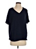 Entro 100% Polyester Blue Short Sleeve Blouse Size S - photo 1
