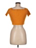 Bershka Orange Short Sleeve Top Size M - photo 2