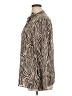 Noir 100% Polyester Animal Print Brown Long Sleeve Blouse Size XL - photo 5