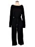 Merokeety Solid Black Jumpsuit Size L - photo 1