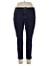 Liz Claiborne Solid Blue Jeans Size 16 - photo 1