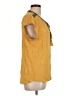 DR2 100% Rayon Yellow Short Sleeve Blouse Size L - photo 4