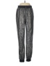 Caramela 100% Polyester Metallic Silver Casual Pants Size M - photo 1