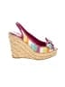 Coach Color Block Pink Wedges Size 6 1/2 - photo 1