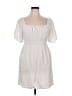 Sim & Sam 100% Rayon Solid White Casual Dress Size XL - photo 1