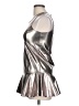 Rachel Zoe 100% Polyester Metallic Silver Sleeveless Top Size 10 - photo 5