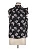 1.State 100% Polyester Black Sleeveless Blouse Size M - photo 1