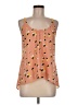 Collective Concepts 100% Polyester Orange Sleeveless Blouse Size M - photo 1