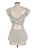 Deletta Gray Short Sleeve Top Size M - photo 2
