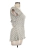 Deletta Gray Short Sleeve Top Size M - photo 4