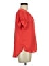 Lily White 100% Polyester Red Short Sleeve Blouse Size M - photo 4